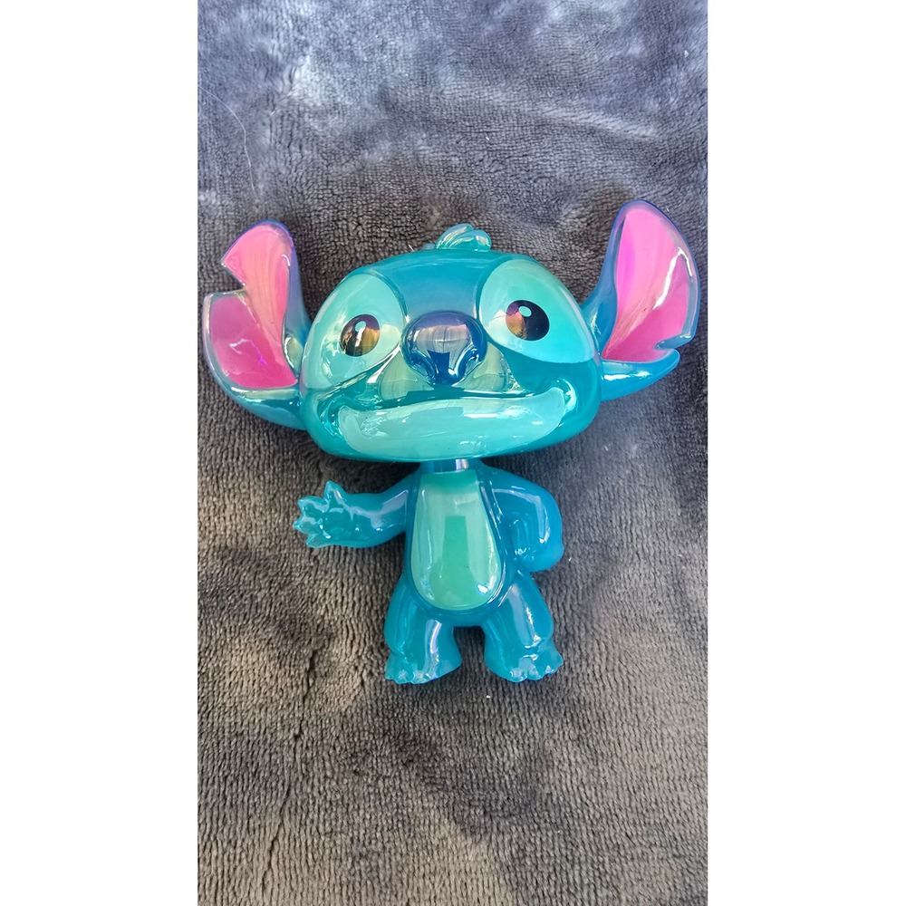 Disney Lilo & Stitch Translucent Teal Iridescent Vinyl Bobblehead Wave Pose 5"